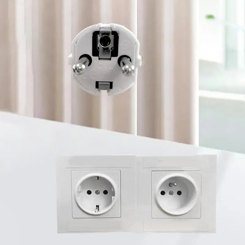 Schuko Power Strip 3-Outlet 7-Hole Extension Cord | Home Office Power Strip Extension Cord Qme