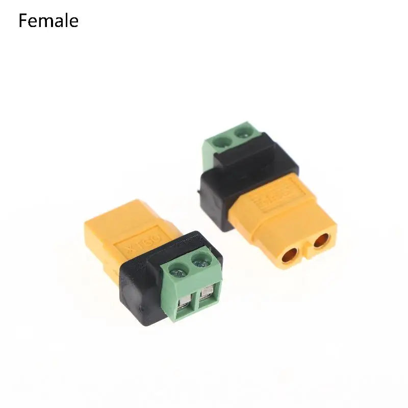 XT60 Male Female 2-Pin Solderless Charging Connector Adapter Charging Connector Adapter Qme XT60 Female