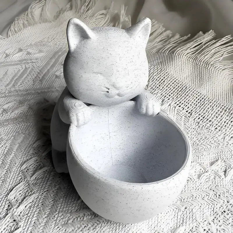 Cat-Shaped Succulent Cactus Planter Pot with Drainage Holes Novelty Planter Pot Qme A5