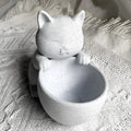 Cat-Shaped Succulent Cactus Planter Pot with Drainage Holes Novelty Planter Pot Qme A5