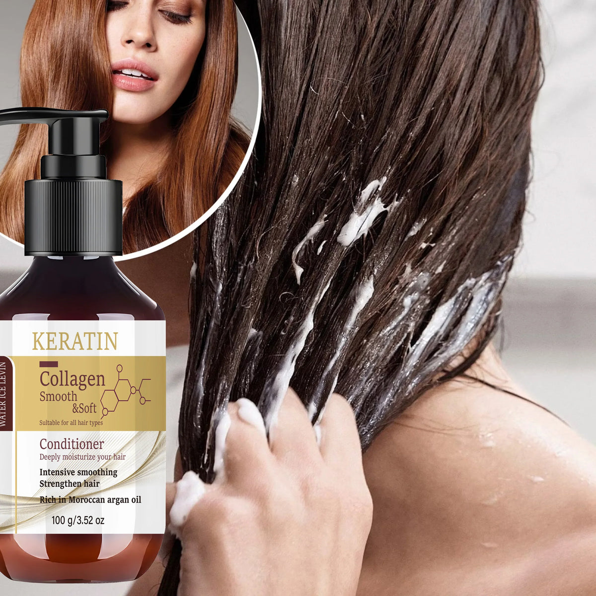 Keratin Collagen Conditioner – Rosemary & Argan Oil Hair Conditioner Qme