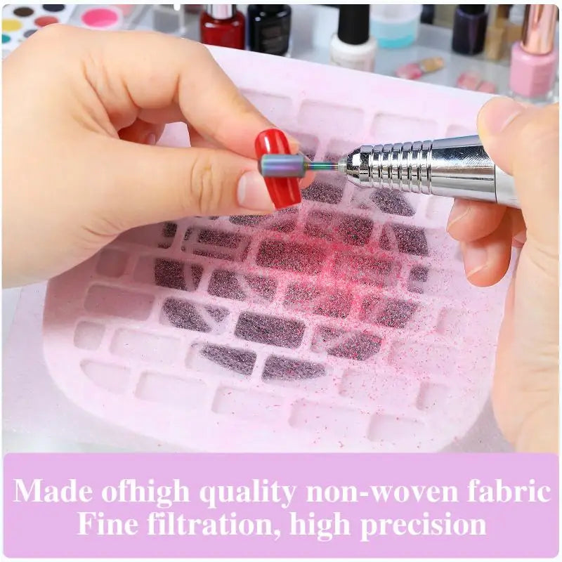100-Sheet Nail Dust Collector Filter Cotton Replacement Nail Vacuum Filter Qst