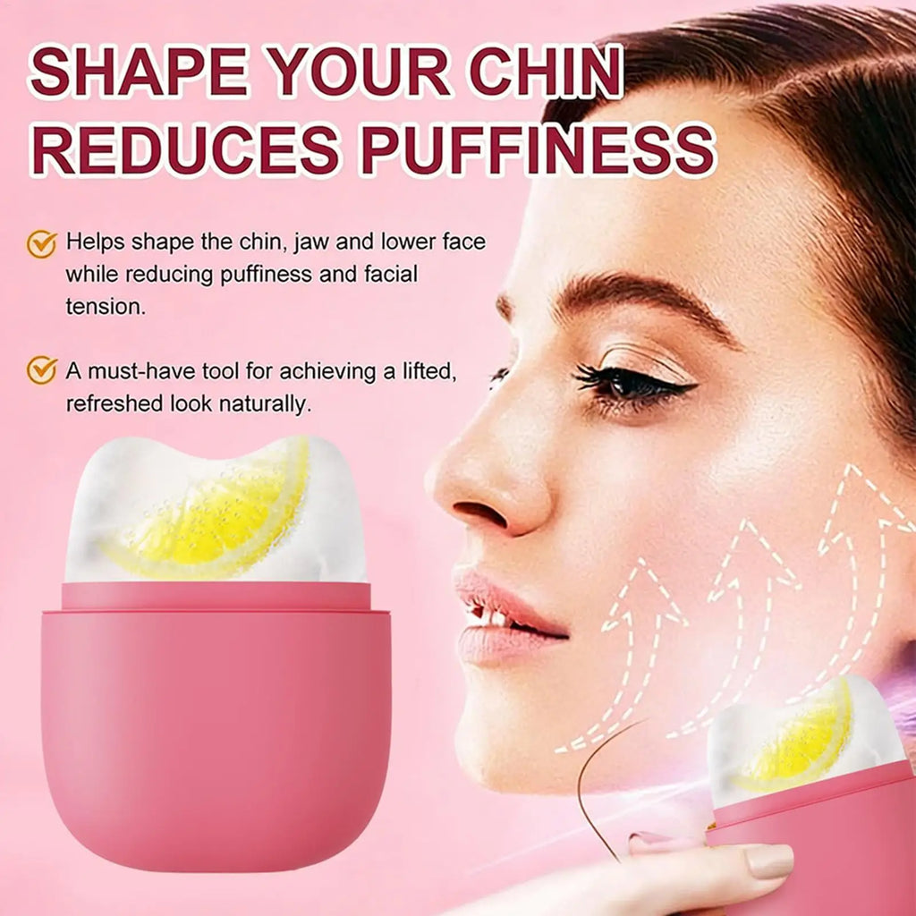 Silicone Ice Facial Massager – Face & Eye Cooling Roller Facial Massage Tool Qme