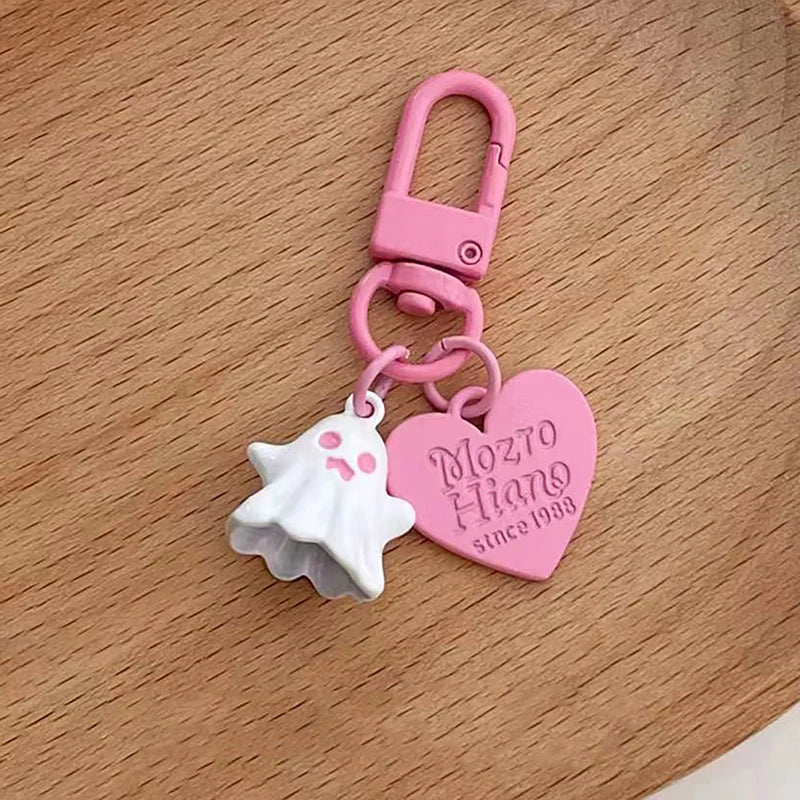 Halloween Ghost Keychain Mini Doll Pendant – Girls Bag Charm Novelty Keychain Charm Qme
