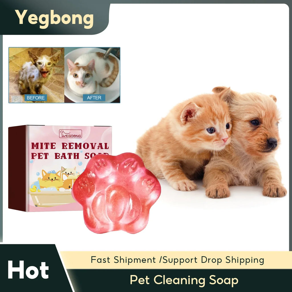 Pet Soap for Dogs & Cats – Flea, Lice & Mite Defense Bar Pet Grooming Soap Qme Default Title