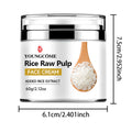 YOUNGCOME Rice Pulp Hydrating Moisturizer Cream 30g/60g Facial Moisturizer Cream Qst 60G