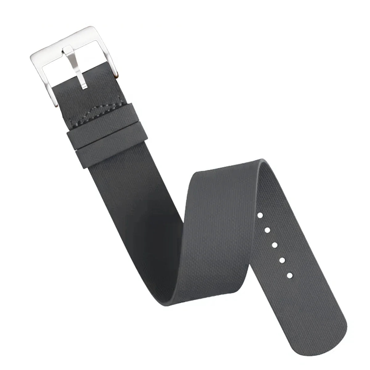 FKM Rubber Watch Strap for Seiko & Omega – 11 Colors FKM Rubber Watch Strap Qme Gray 22mm