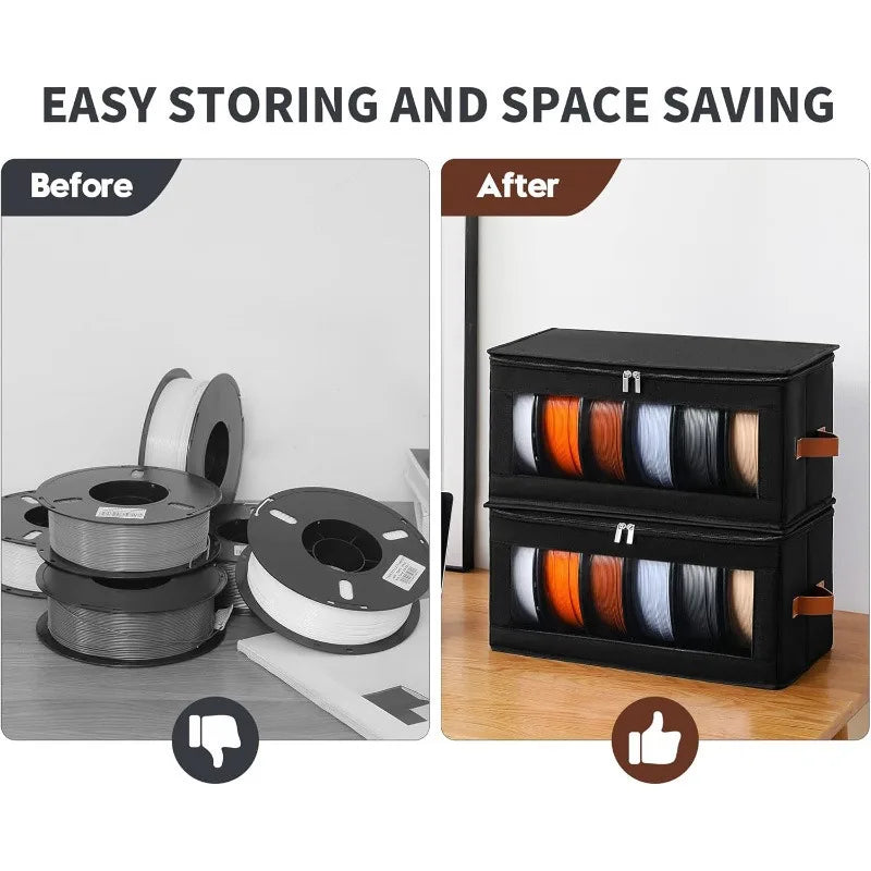 Sealed 3D Printer Filament Storage Box | Dustproof Spool Organizer Filament Storage Box Qme