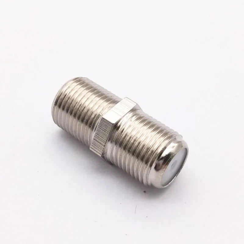 F-Type All Copper Female Coupler Connector for RG6 Coax Cable Coaxial Cable Coupler Qme