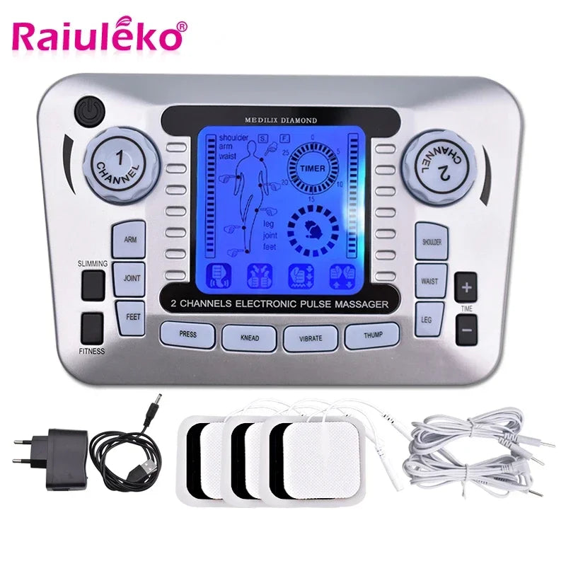 Electronic Pulse Massager – TENS EMS Muscle Stimulator Device Pulse Massager Qst