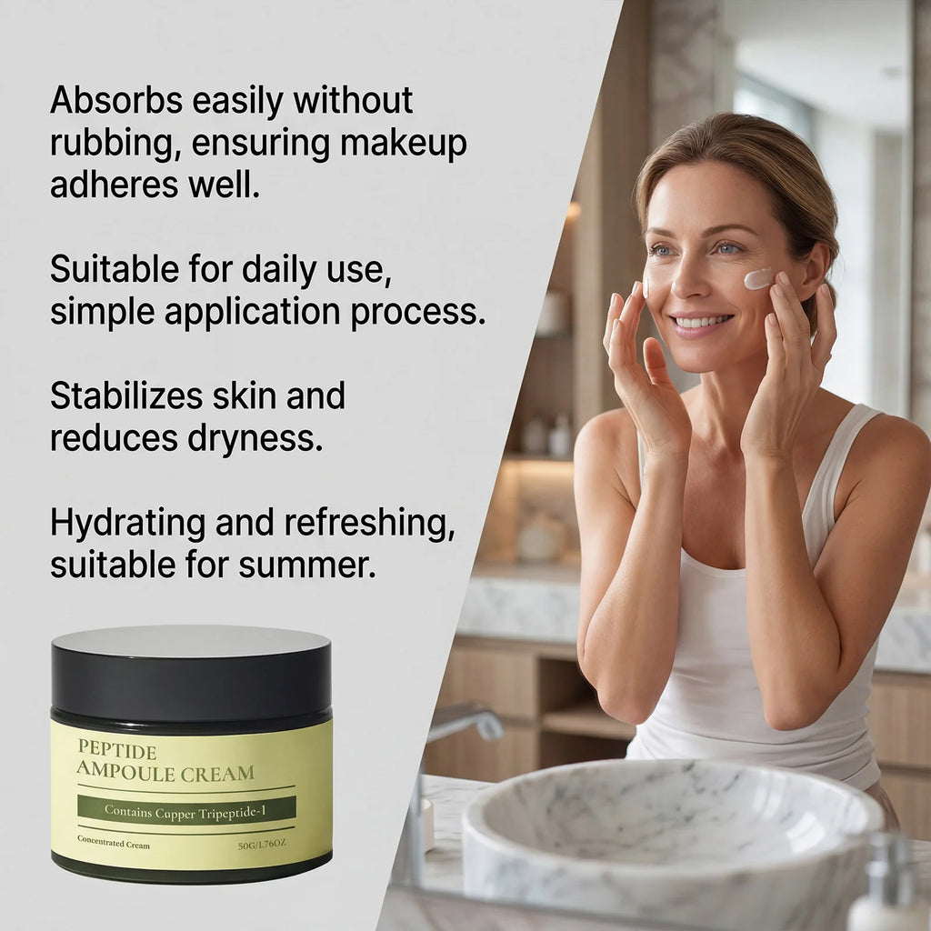Copper Peptide Face Cream 50g – Daily Moisturizer Face Moisturizer Cream Qst