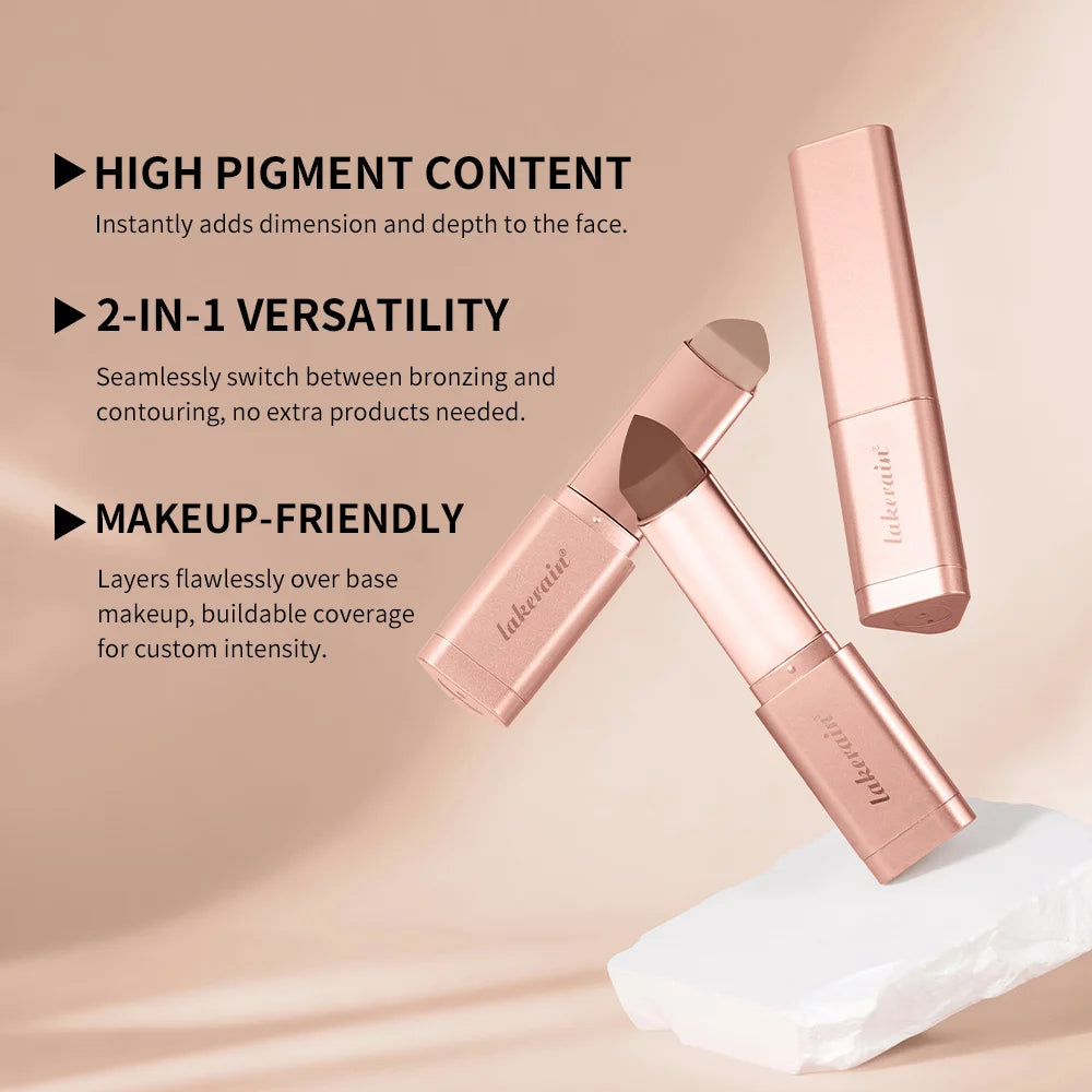 Cream Contour & Highlighter Stick – 3D Sculpting Bronzer Pen Contour Highlighter Stick Qst