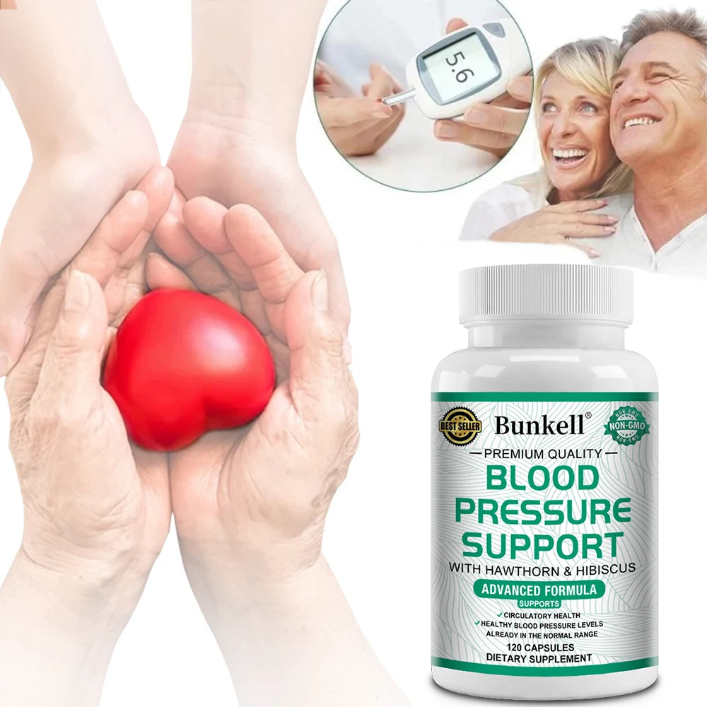 Hawthorn Berry & Hibiscus Capsules – Natural Wellness Supplement Herbal Supplement Qst