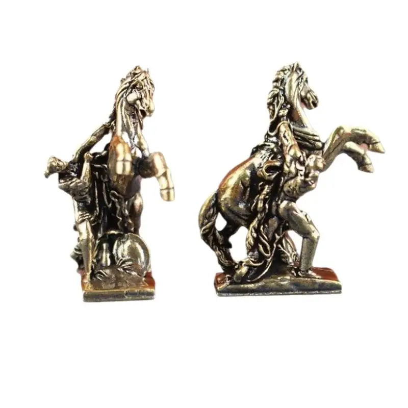 Chinese Zodiac Horse Statue – Copper Metal Home Sculpture Metal Sculpture Figurine Qst Default Title