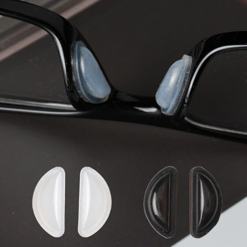 Silicone Adhesive Nose Pads for Glasses & Sunglasses – 5 Pairs Eyewear Accessories Qst