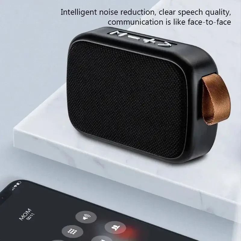 Mini Fabric Portable Bluetooth 5.0 Wireless Speaker Soundbar Portable Bluetooth Speaker Qme