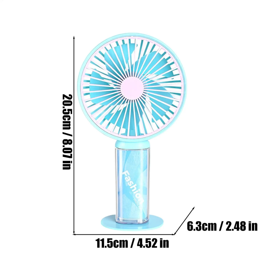 Rechargeable Handheld Fan – 3 Speeds Portable Travel Fan Portable Handheld Fan Qme