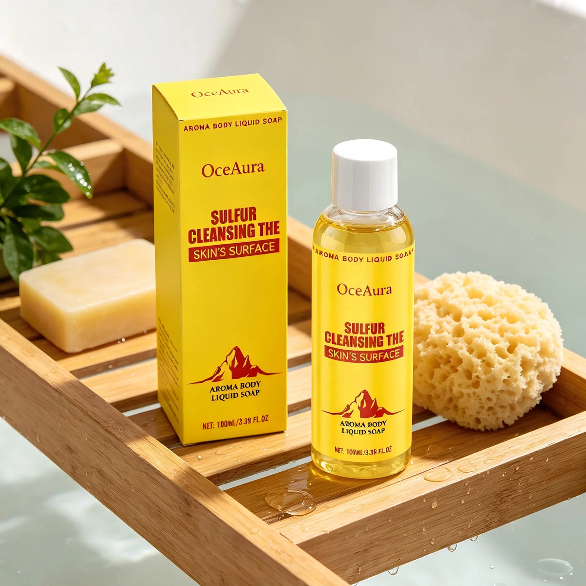 OceAura Sulfur Body Wash – Oil Control & Smooth Skin Sulfur Body Wash Qst