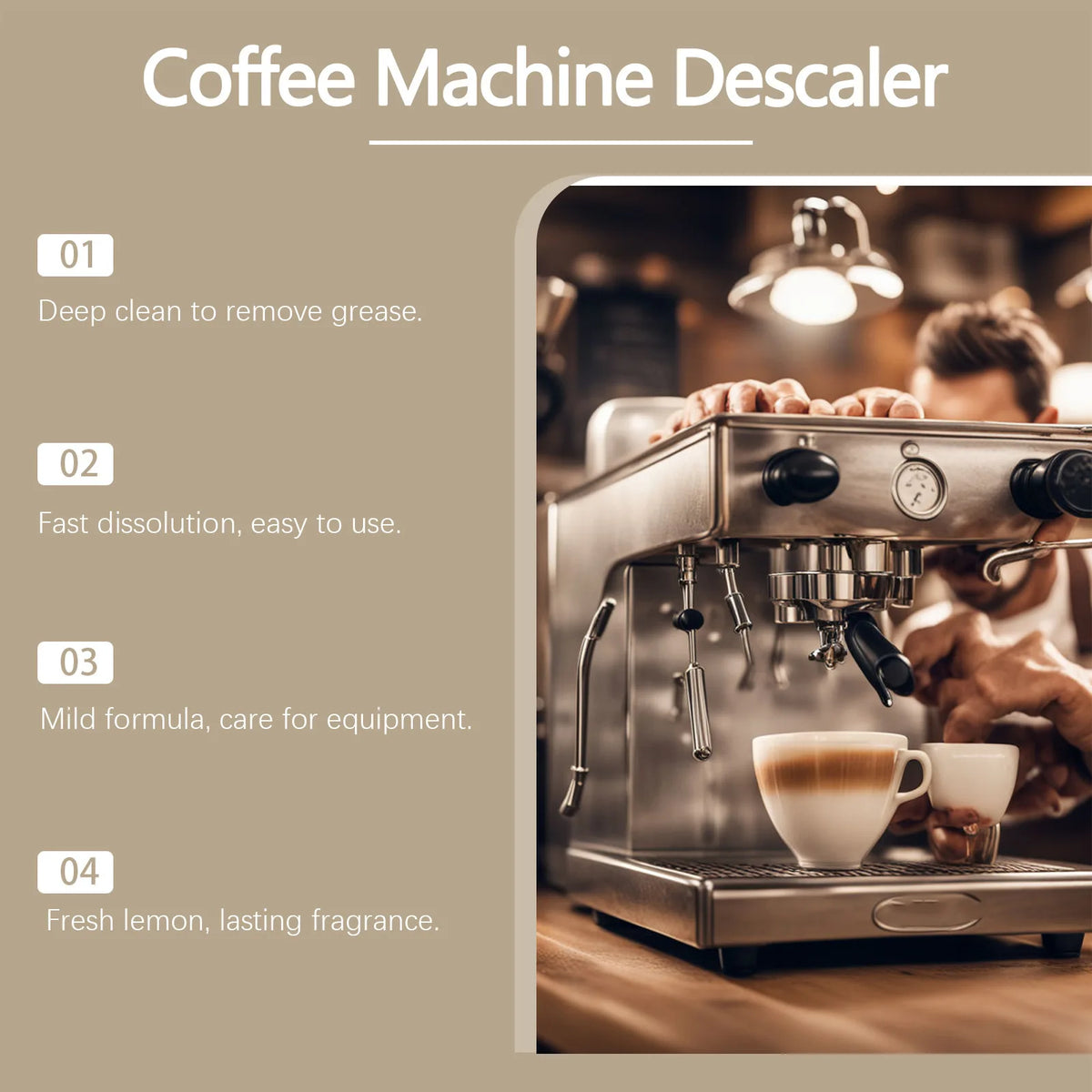 Coffee Maker Cleaner & Descaler Liquid – Jue Fish 100/200ml Coffee Machine Descaler Qst