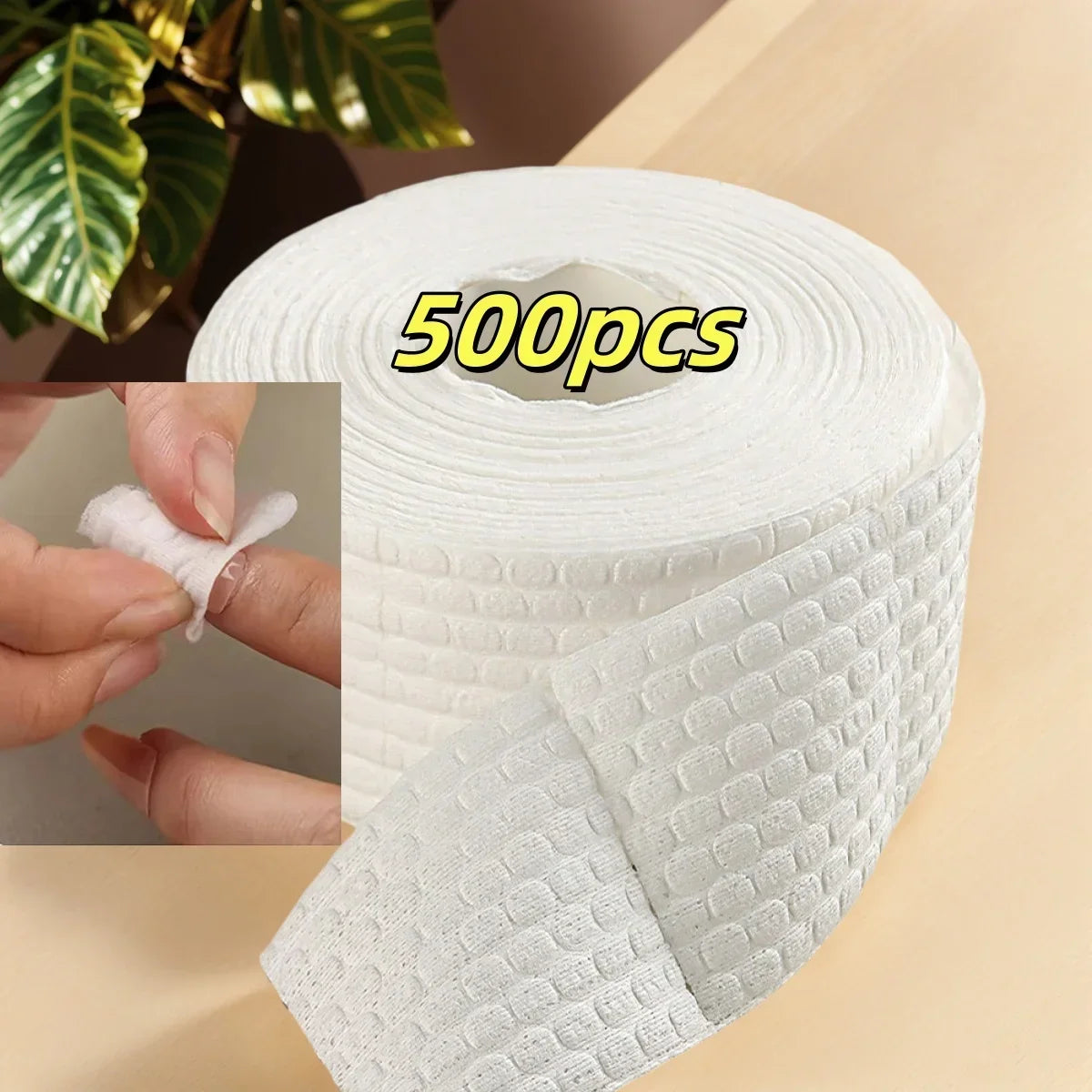300-Roll Lint-Free Nail Cotton Wipes | UV Gel Polish Remover Nail Remover Wipes Qme