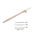 DIY Punch Needle Embroidery Set – Wooden Handle & 3 Needles Punch Needle Embroidery Set Qme A
