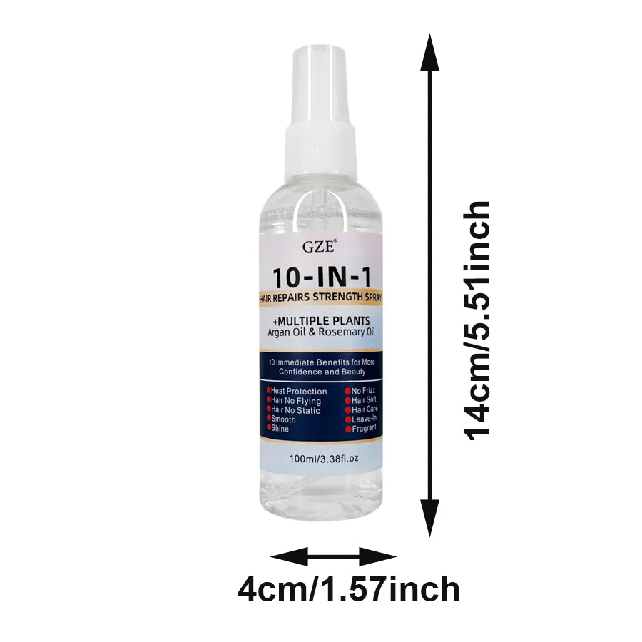 GZE Leave-In Conditioner Spray – Argan Oil & Rosemary Leave-In Hair Spray Qme