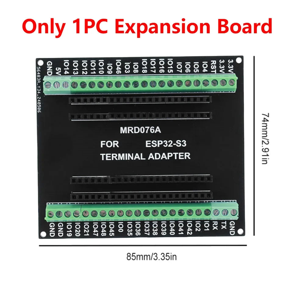ESP32-S3 Development Board Expansion Adapter – WiFi BT MCU Development Board Qme S3 Expansion Board