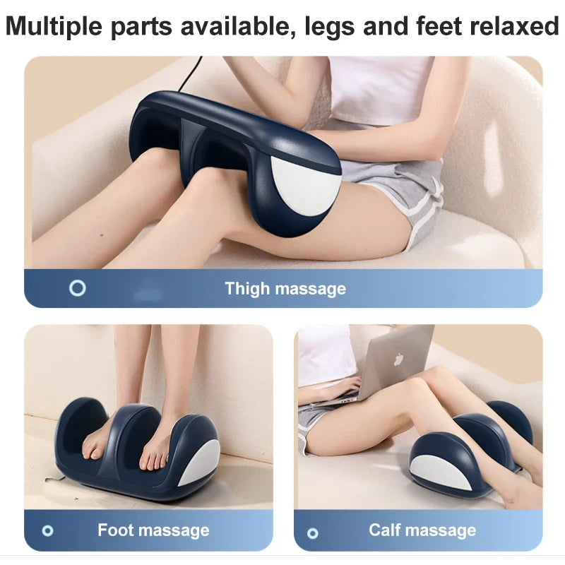 Smart Heated Foot & Calf Massager – Deep Kneading Hot Compress Foot Massager Qst