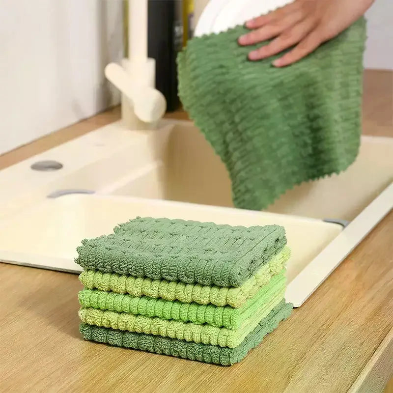 Microfiber Dish Cloths | Multipurpose Dishwashing Towels 12 Colors Microfiber Dish Cloths Qme