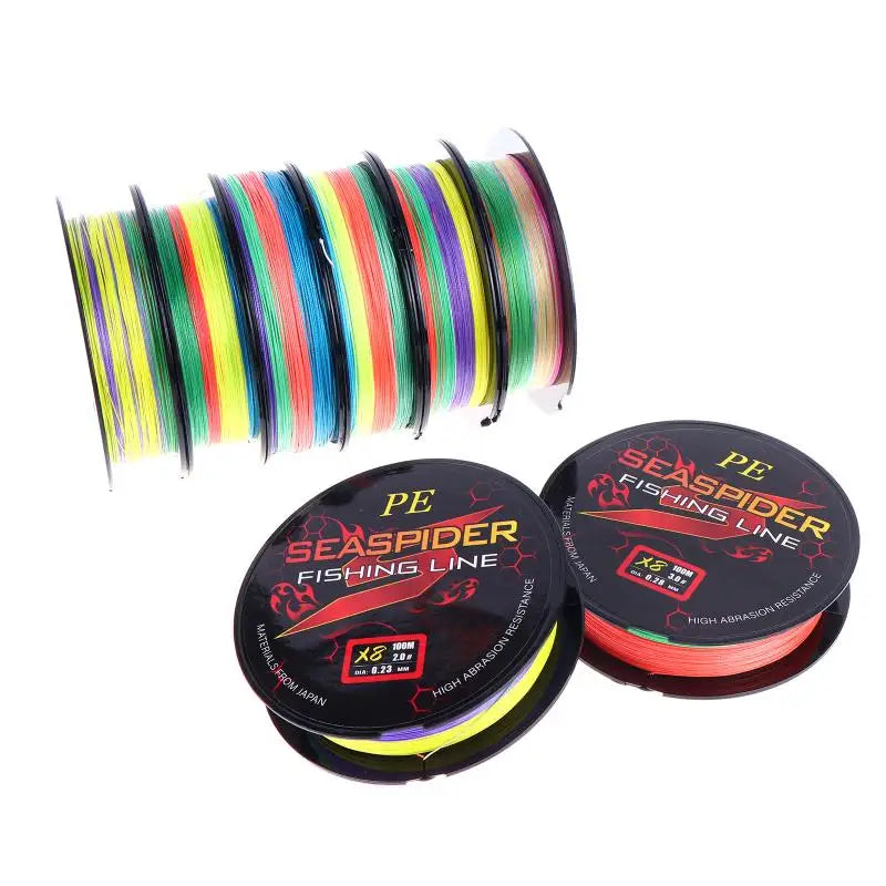 8-Strand 100M PE Braided Fishing Line – Multifilament Sea Wire Braided Fishing Line Qme