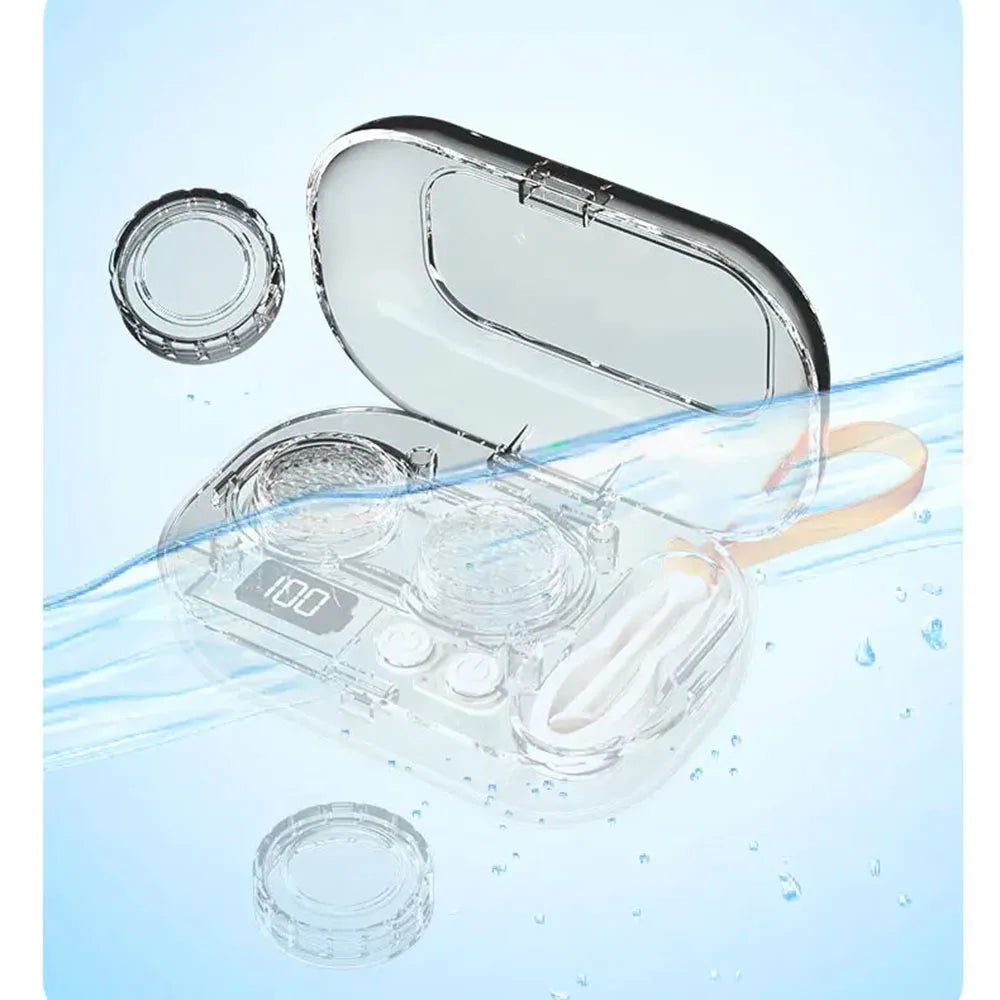Ultrasonic Contact Lens Cleaner – Portable USB Rechargeable Contact Lens Cleaner Qst