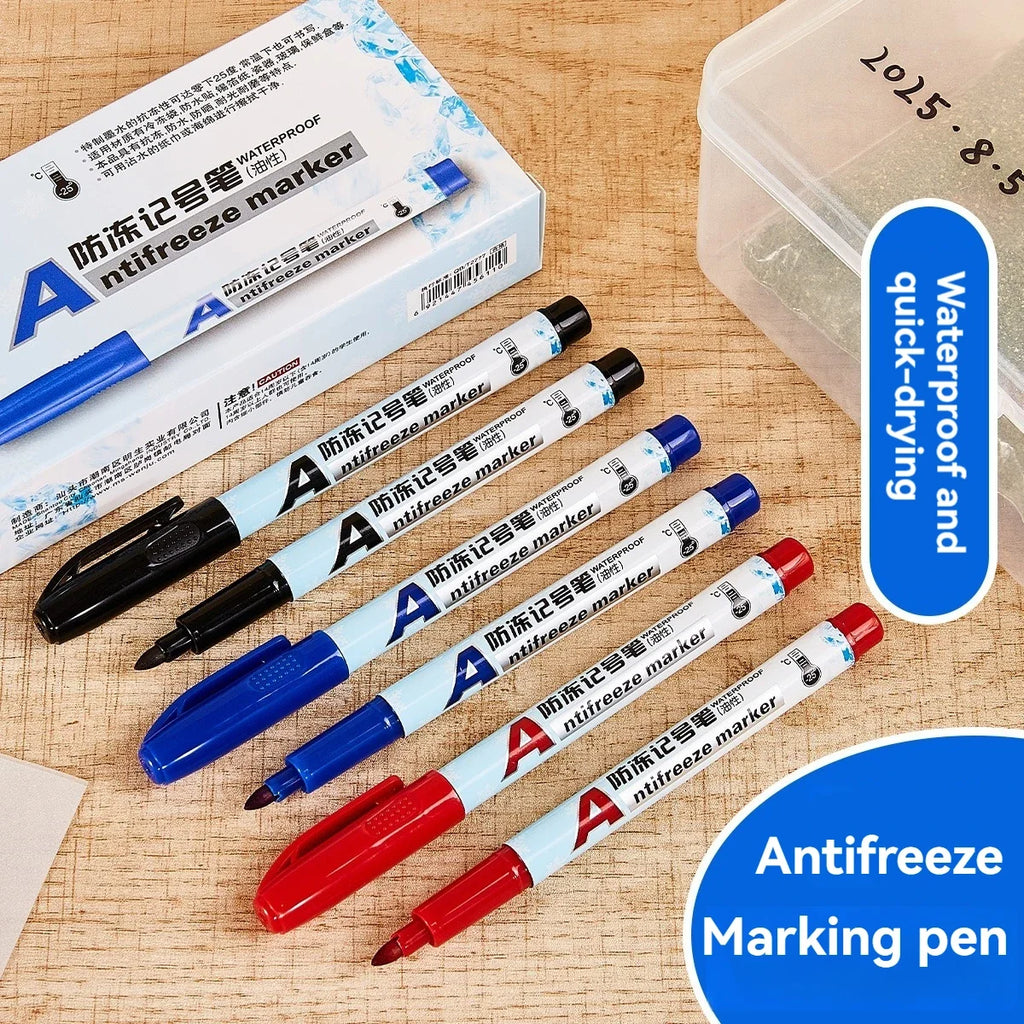 Antifreeze Oily Marker Pens – Quick Dry Waterproof Non-Toxic Waterproof Marker Pens Qme