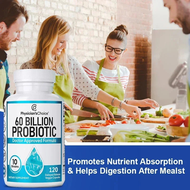 60 Billion Probiotics – Gut & Digestive Health Supplement Probiotic Supplement Qst
