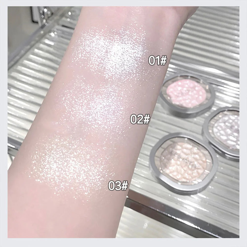 LEEINTO Pearlescent Highlighting Powder | Soft Glow Highlighter Face Highlighter Powder Qme
