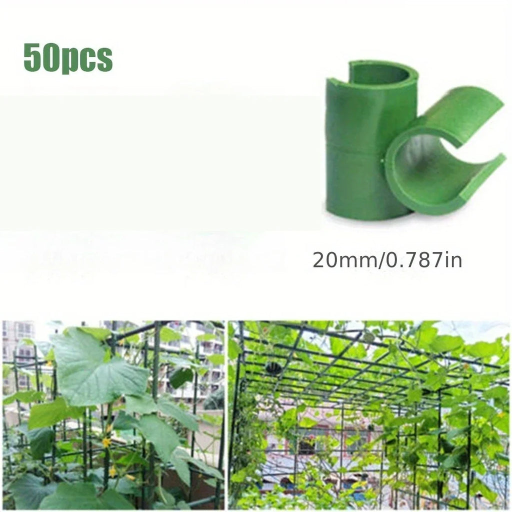 Plant Support Grid Cross Clamp Connectors – 4 Sizes Garden Support Clamps Qme 50pcs 11mm