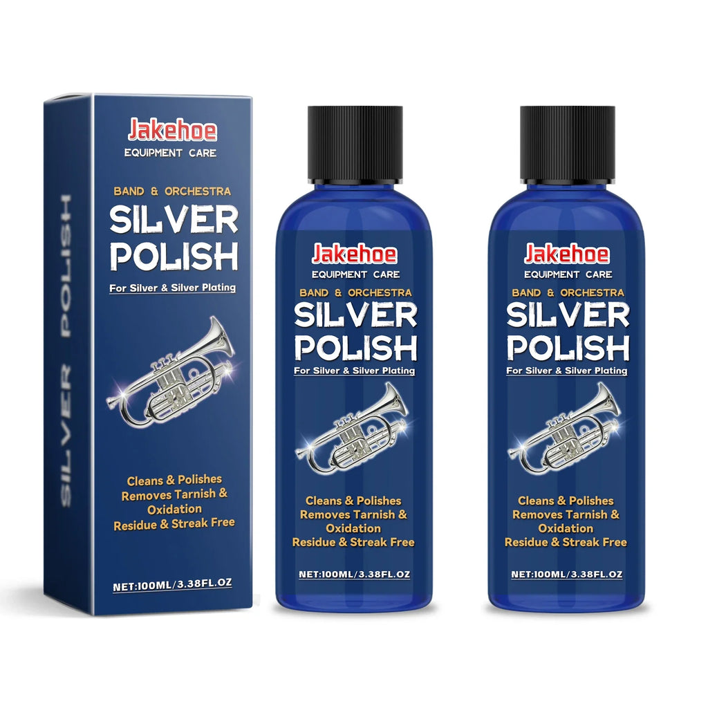 Silver Polishing Liquid – Jewelry Cleaner & Shine Restorer Silver Jewelry Cleaner Qme 2 X 100ml Boxed