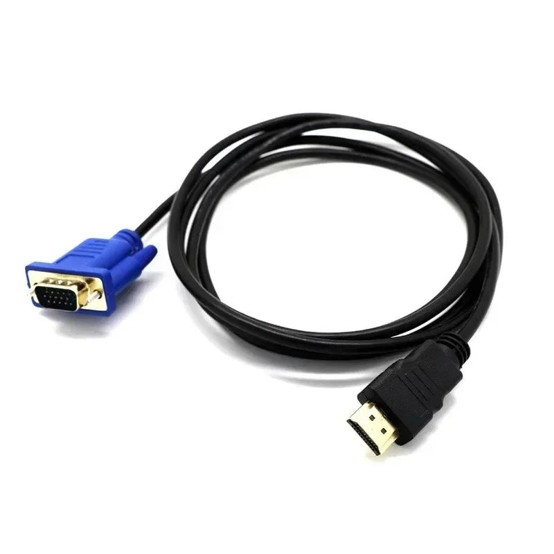 HDMI to VGA Cable Adapter 1080P HD with Audio | 1M 5M 8M HDMI to VGA Adapter Qme