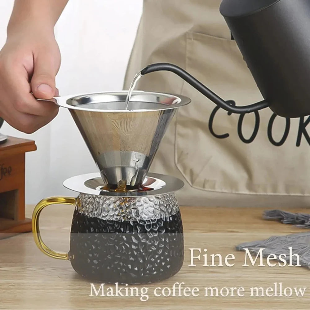 304 Stainless Steel Coffee Infuser Dual-Layer Filter Coffee Infuser Filter Qme