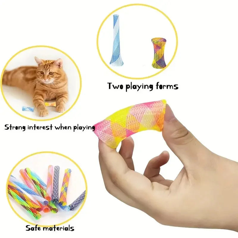 20-Piece Interactive Cat Toy Set – Crinkle Balls, Flash & Spiral Interactive Cat Toys Qme