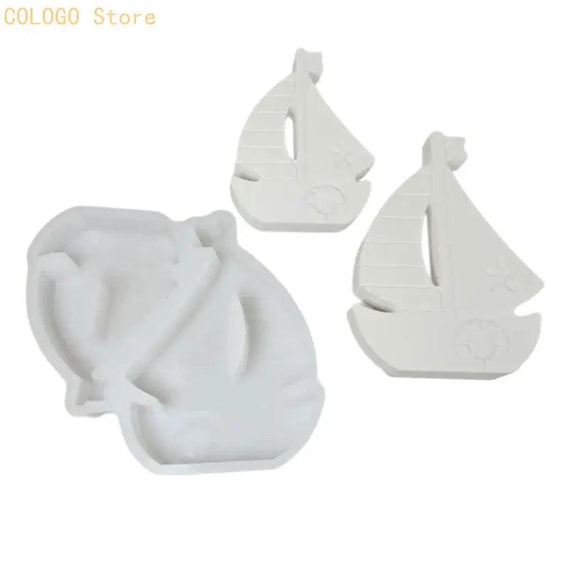 Sailing Ship Silicone Mold for Candle Soap Gypsum & Resin Crafts Silicone Craft Mold Qme China Mainland