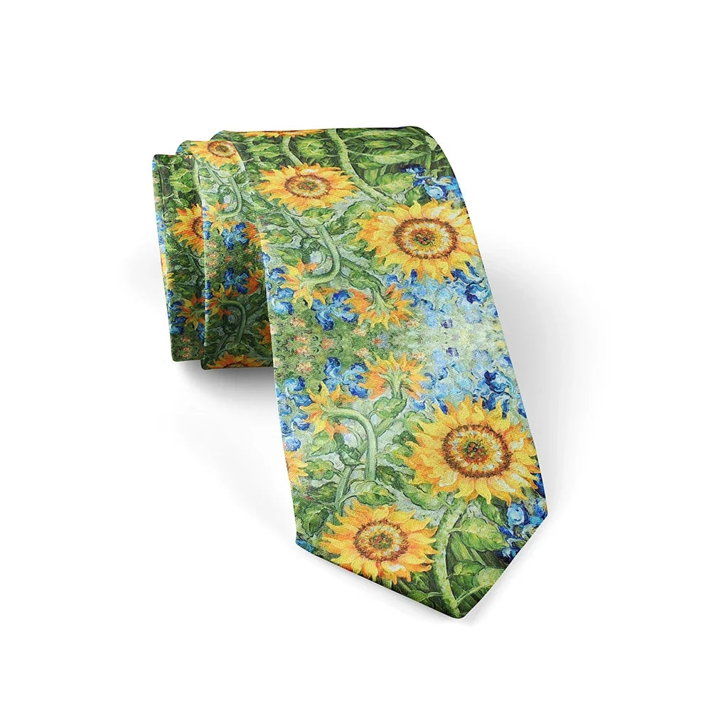 Men's 3D Oil Painting Novelty Necktie | Wedding & Party Tie Novelty Necktie Qme style12 China Mainland