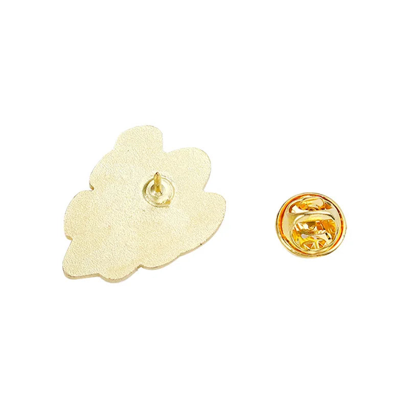 Ghost Enamel Pin Flower Punk Halloween Cute Brooch Enamel Brooch Pin Qme
