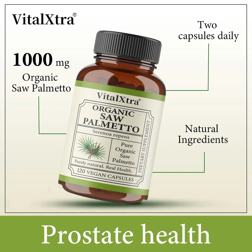 Saw Palmetto 1000mg Supplement – Prostate & Urinary Support Herbal Supplement Qst