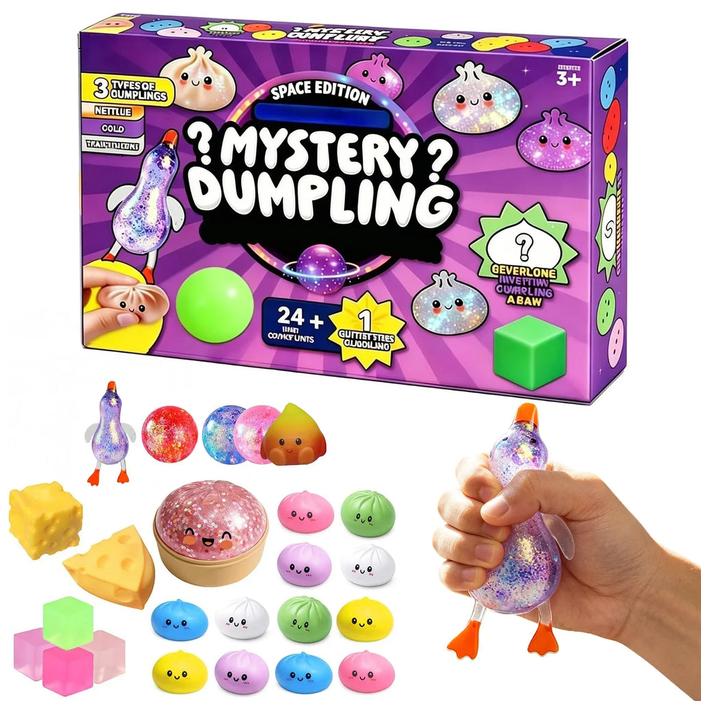 2026 Mystery Dumpling Advent Calendar – 24 Squishy Fidget Toys Squishy Advent Calendar Qme
