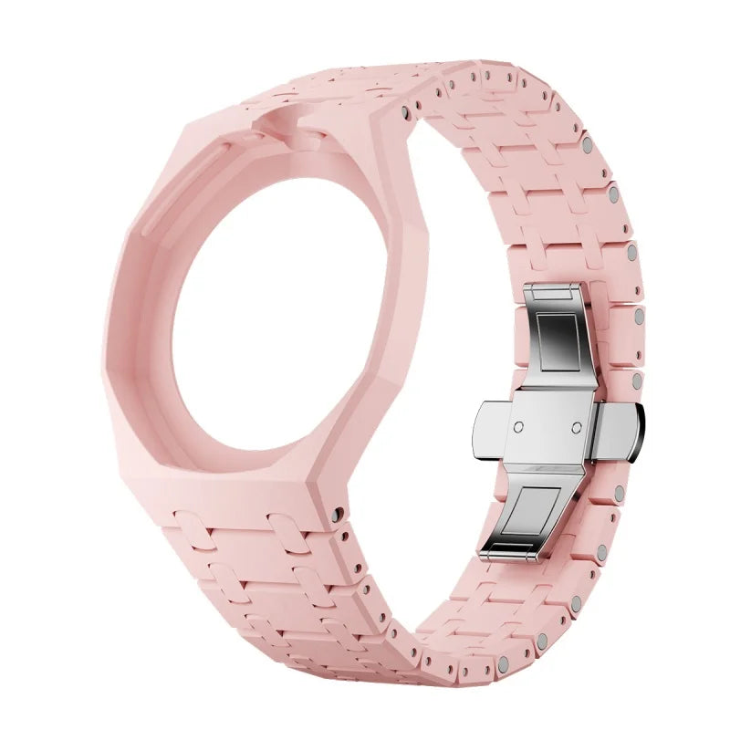 Swatch X AP Royal Pop Watch Strap & Case – Ceramic Band Watch Strap & Case Qme 2.Light Pink-12.0