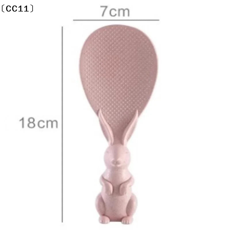 Rabbit Rice Spatula – Self-Standing Non-Stick Rice Spoon Rice Spatula Qme