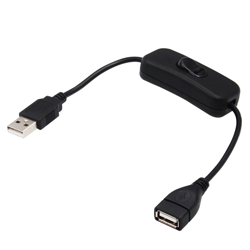 USB Extension Cable with On/Off Switch – Male to Female Adapter USB Switch Adapter Qme