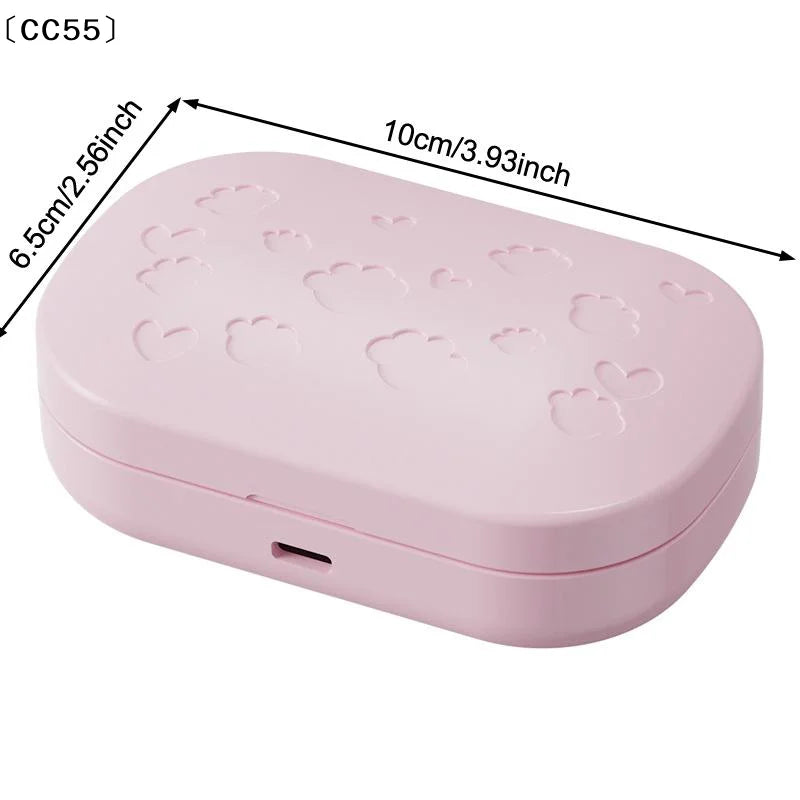 Portable Ultrasonic Contact Lens Cleaner Case USB-C Lens Cleaning Device Qst