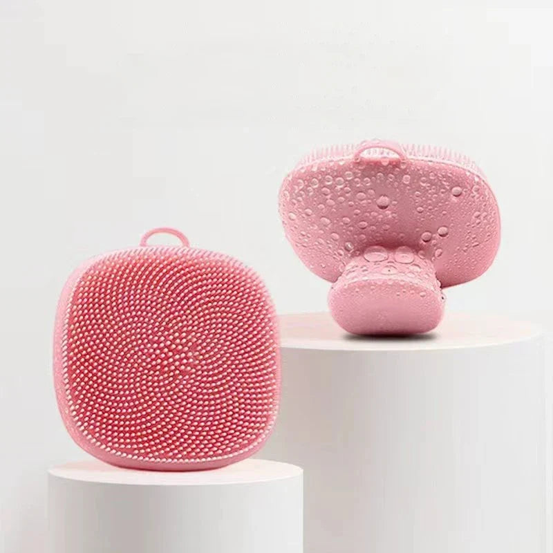 Silicone Facial Cleansing Brush – Soft Bristle Body Massager Facial Cleansing Brush Qme