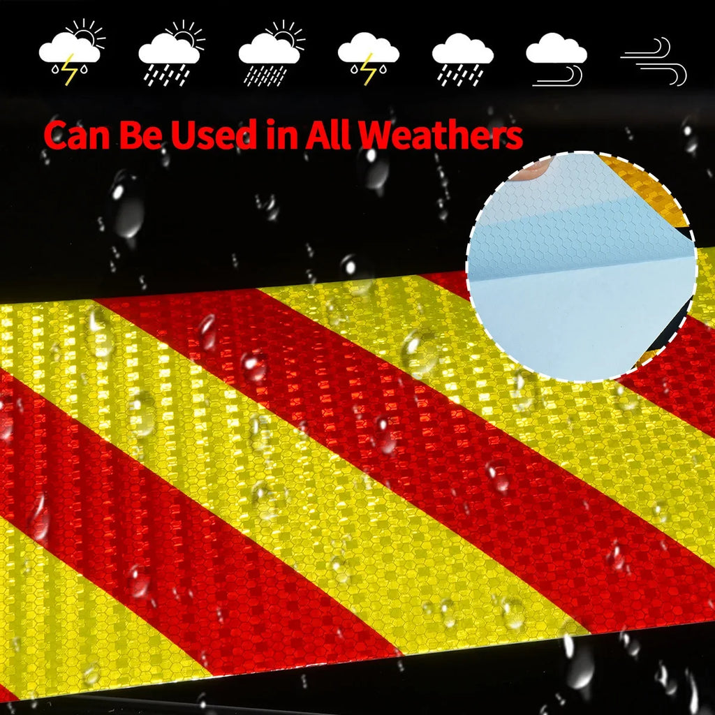 Reflective Adhesive Safety Tape – Waterproof PVC Twill Strips Reflective Safety Tape Qme